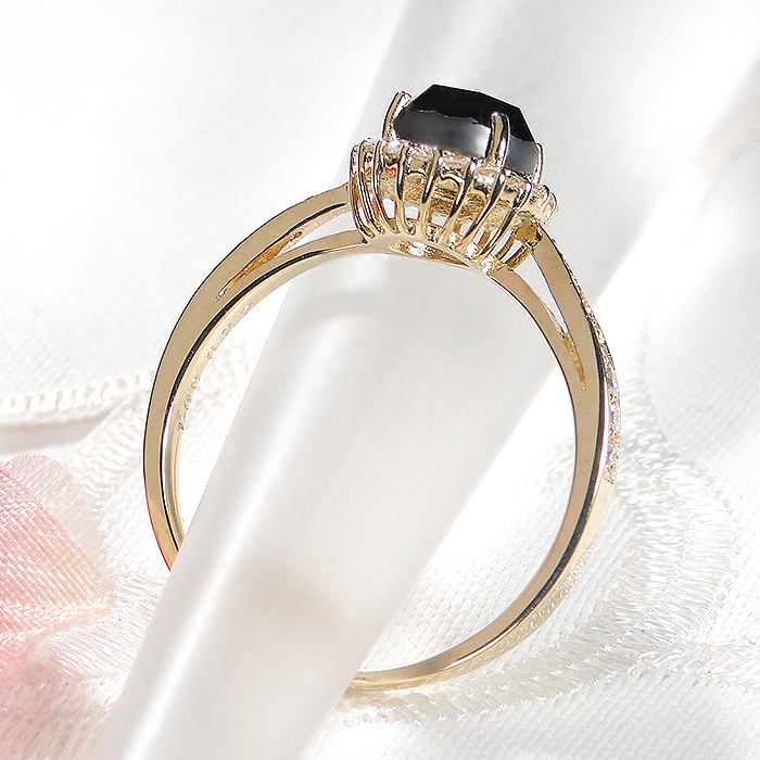 楽天市場】K18YG ブラックダイヤモンド【1.0ctUP】& ダイヤモンド