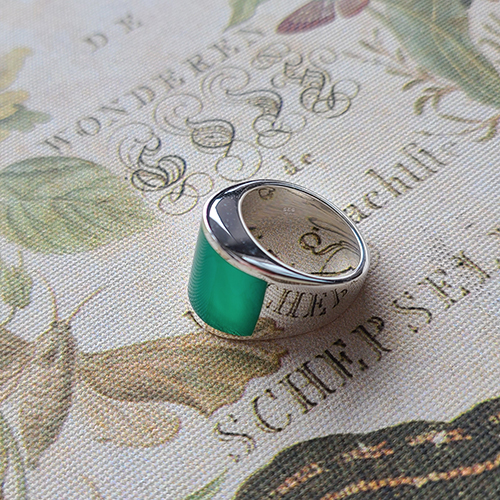 楽天市場】Ark グリーンオニキス 天然石 リング 指輪 シルバー お守り