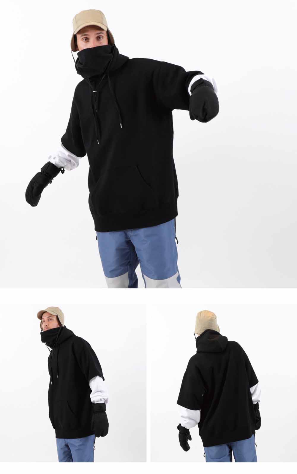 楽天市場】スノーボードウェア メンズ スノーボード フードパーカー 撥