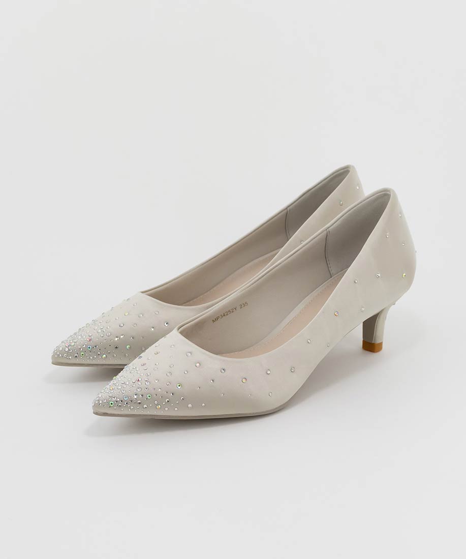 SALE】ストーンサテンヒールパンプスRANDA公式サイト