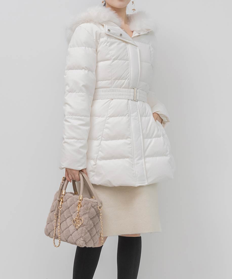 ゴムベルト付きウエストシェイプダウンコートRANDA公式サイト