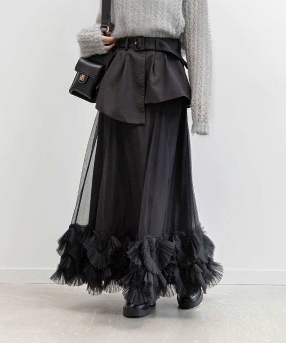 SALE】プリーツフリルドッキングスカートRANDA公式サイト