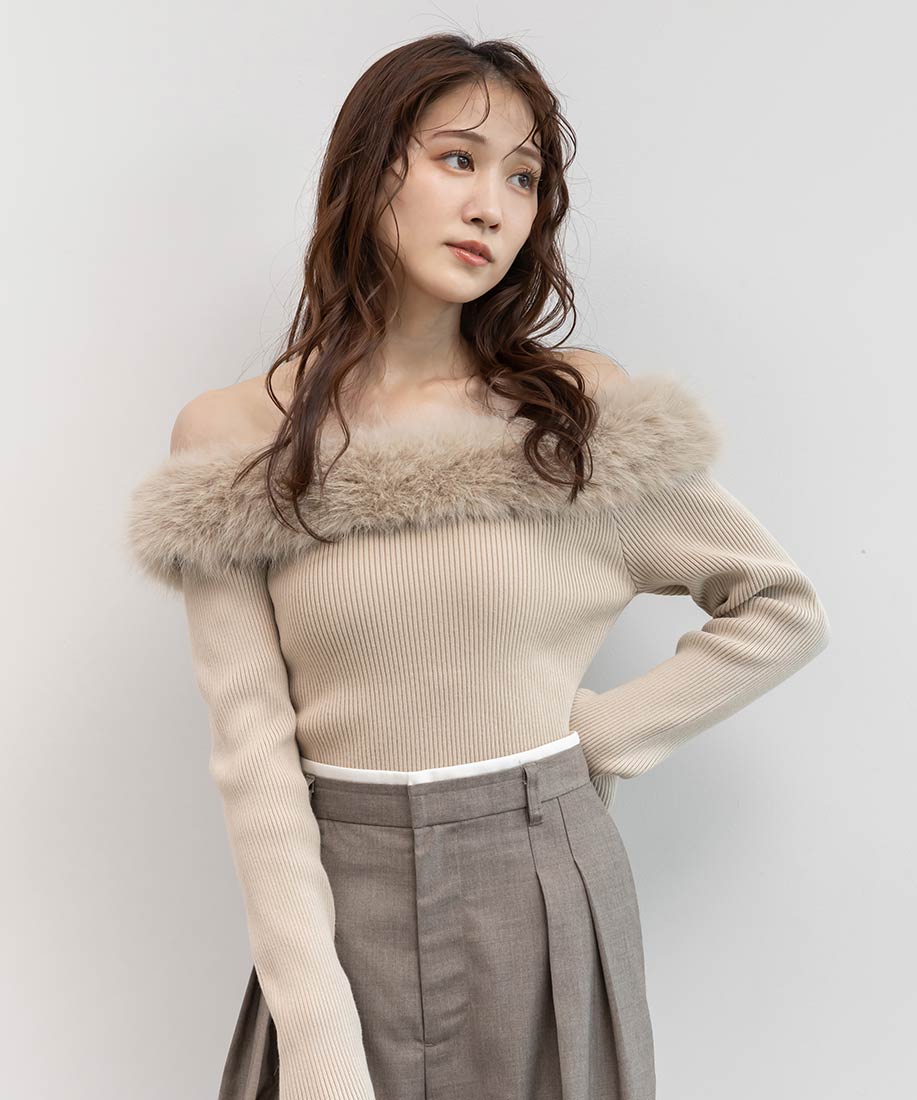 SALE】オフショルファーニットトップスRANDA公式サイト