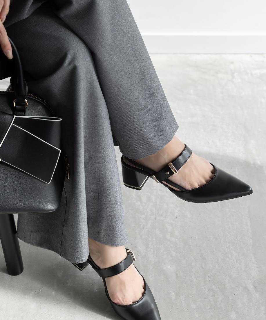 SALE】ゴールドパーツバックストラップパンプスRANDA公式サイト