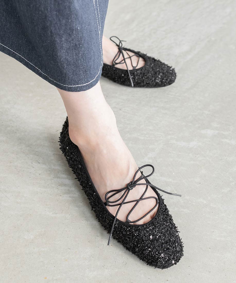 SALE】レースアップフラットパンプスRANDA公式サイト