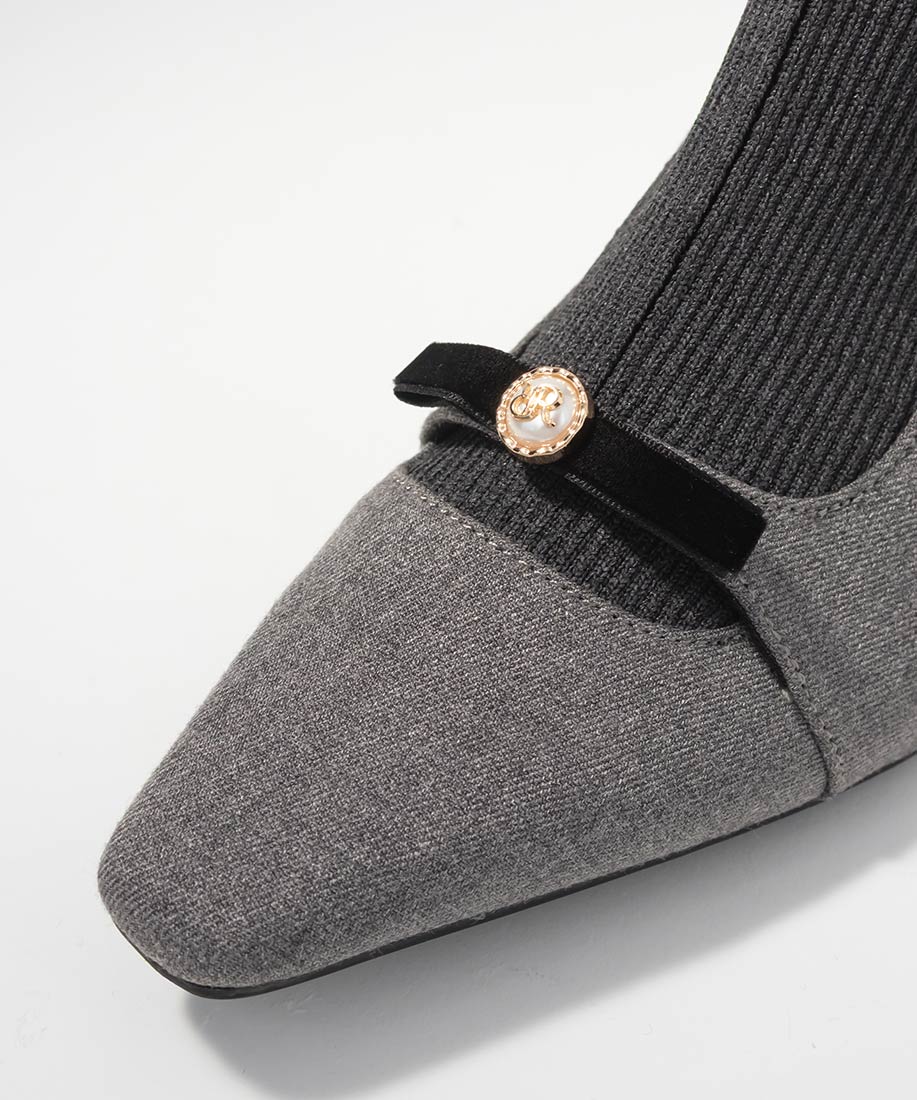 SALE】パールリボンニットドッキングブーツRANDA公式サイト