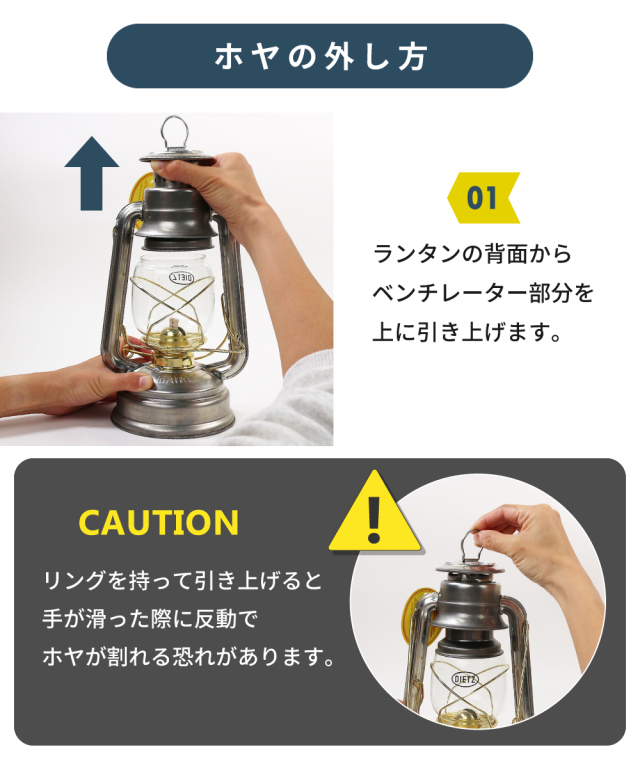 DIETZ 78 ハリケーンランタン用 サンドブラストホヤ DUCKNOT 直営店