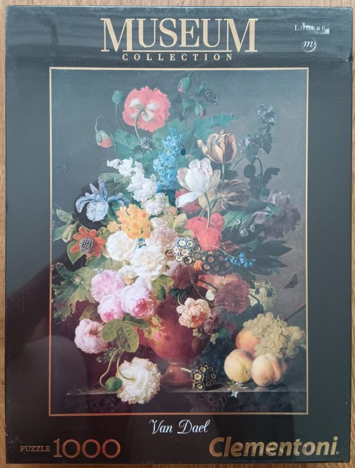 1000, Clementoni, Bowl of Flowers, Jan Frans van Dael - Rare Puzzles