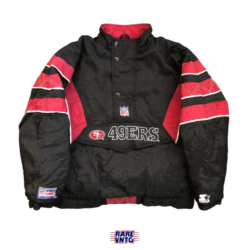 90's San Francisco 49ers Black Starter NFL Jacket Size Medium