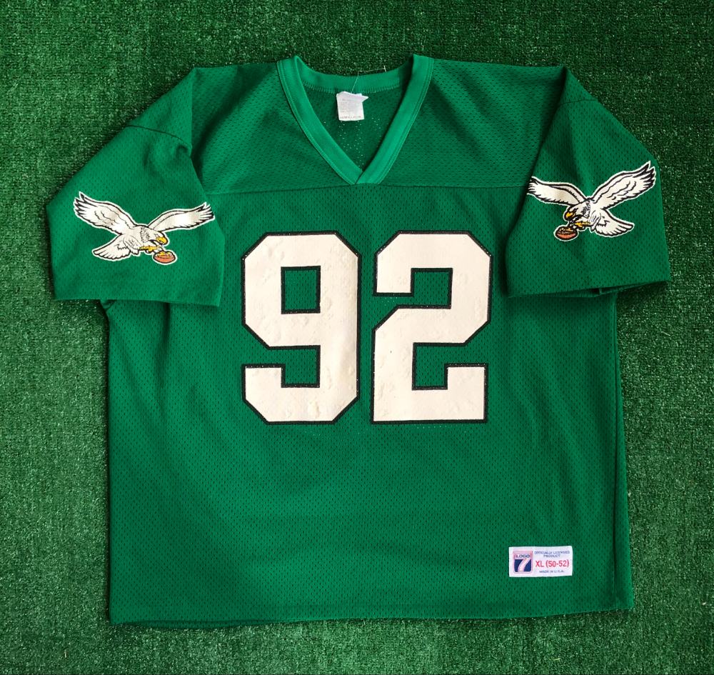 90's Reggie White Philadelphia Eagles Logo 7 NFL Jersey Size L/XL