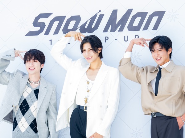 独自写真】目黒蓮、ラウール、深澤辰哉がSnow Man韓国ポップアップ