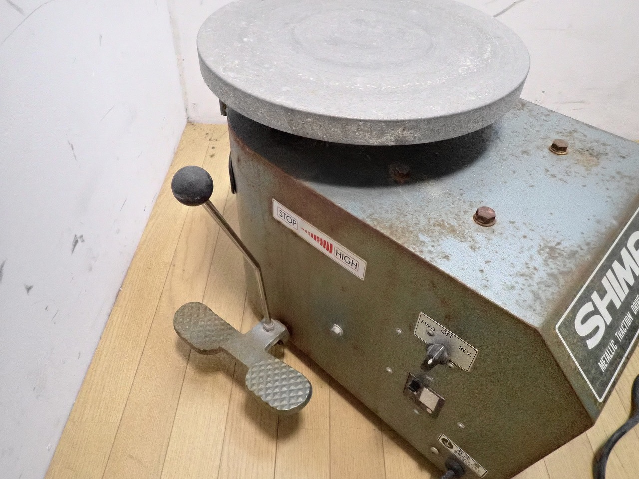 SHINPO シンポ 陶芸ろくろ 電動ろくろ RK-2X ドべ受 100V 無段変速 正