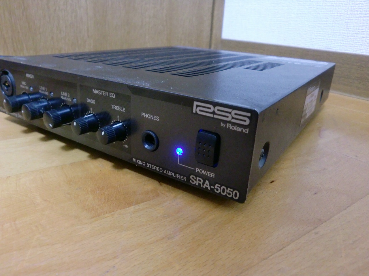 パワーアンプ Roland SRA-5050 ローランド 1Uハーフラック・サイズ PA