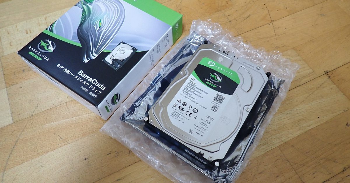 HDD SEAGATE ST8000DM004 シーゲイト BarraCuda 3.5インチ 8TB 6Gb/s
