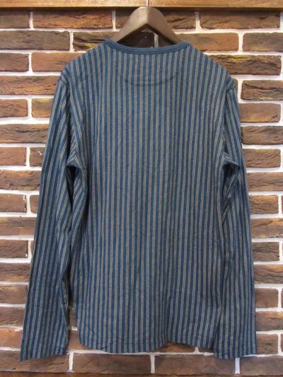 RRL等の通販サイト【RHYTHM】RRL(ダブルアールエル) L/S INDIGO STRIPE