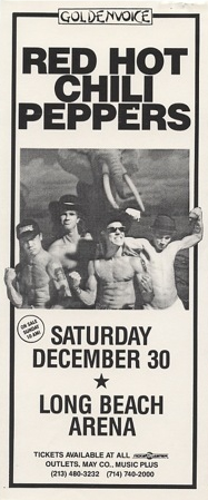 December 30, 1989 · Long Beach Arena, Long Beach, CA · RHCP Live