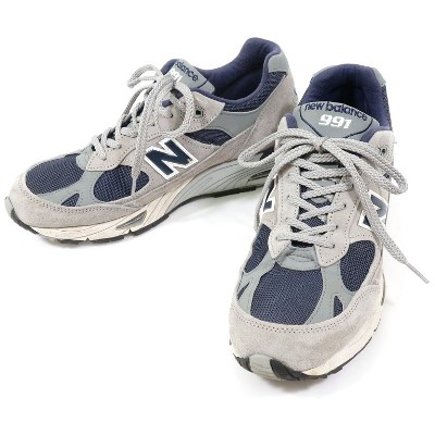 New Balance（ニューバランス）M991スニーカー/グレー×ネイビー/状態