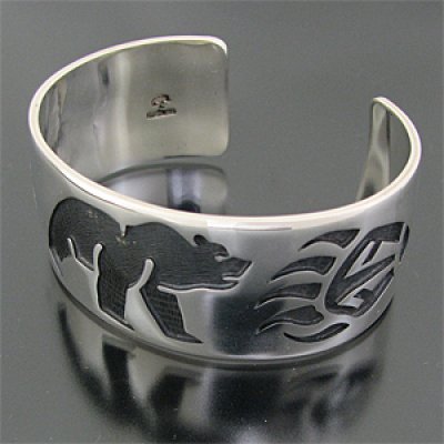 HOPI/ホピ族 Lawrence Saufkie/ローレンス・スフキー ベア バングル