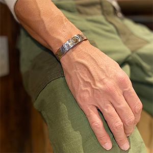 ホピ族 Jason Takala 14K メイズ ウォーター バングル 【送料無料】