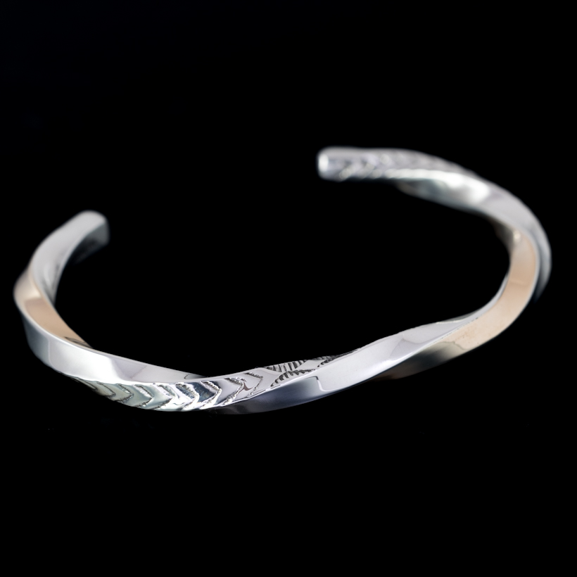 RIVER MAIL企画】ナバホ族 Bruce Morgan #6SQ 14K/SS ツイスト ダイヤ+