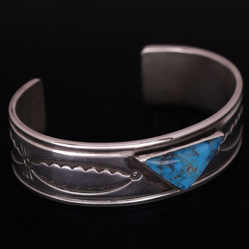 ナバホ族 Roy Tracy キングマントライアングル インゴットシルバー