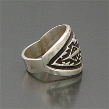 ナバホ族 Troy Laner/トロイ・ラナー ナバホラグモチーフ スタンプ