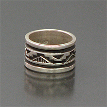 ナバホ族 Troy Laner/トロイ・ラナー ナバホラグモチーフ スタンプ