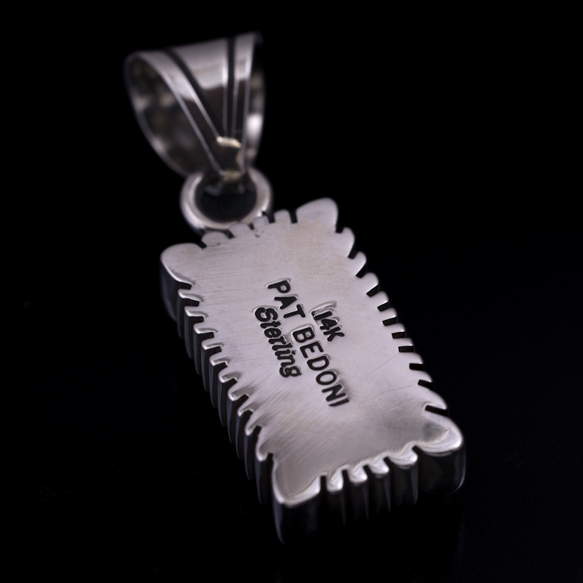 ナバホ族 Pat Bedonie #1FL 14K サンバースト ペンダント S 【送料無料】