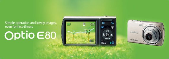Optio E80 : Digital Compact Cameras | RICOH IMAGING