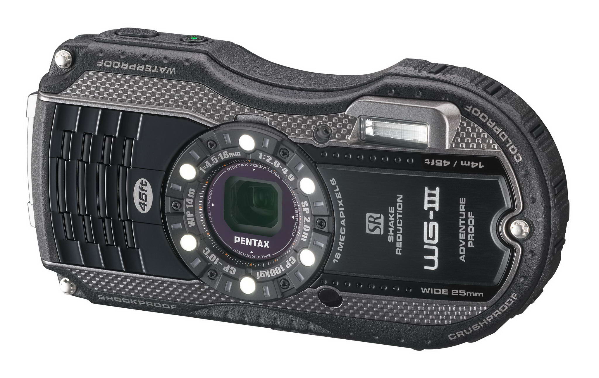 水深14mで水中撮影が可能なコンパクトデジタルカメラ「PENTAX WG-3