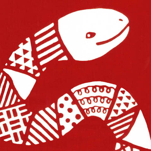 ガラ柄ヘビ | 手ぬぐい | 梨園染 戸田屋商店 公式サイト