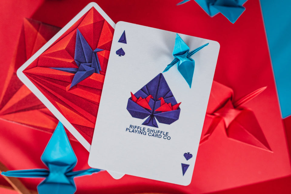 1000 Cranes – Riffle Shuffle Playing Card Co
