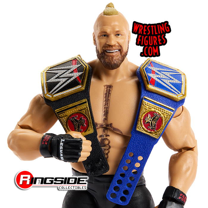 Brock Lesnar (w/ 2 Belts) - WWE Ultimate Edition 15 Ringside