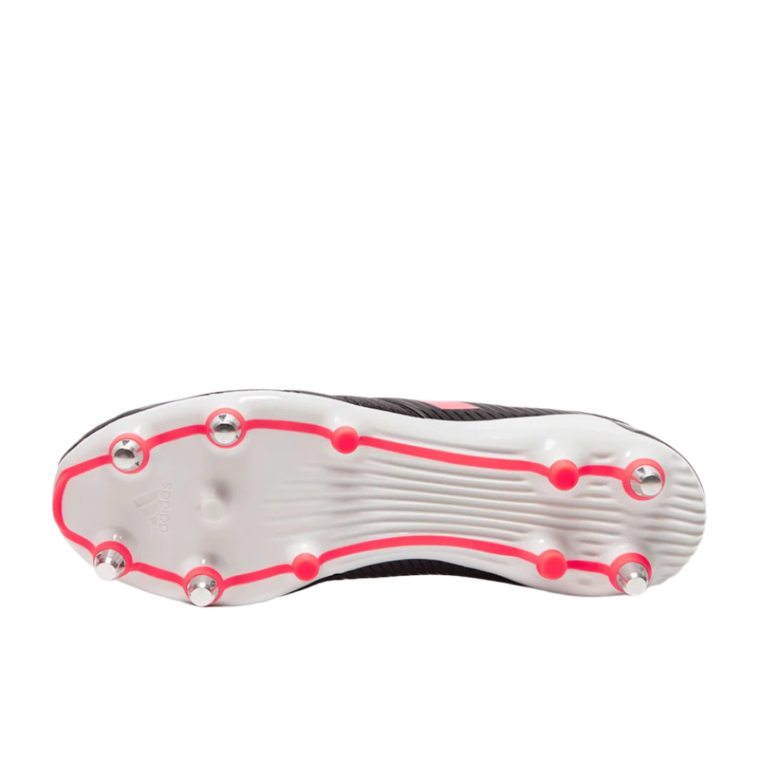 Adidas Malice Soft Ground Rugby Boots - Core Black/ Signal Pink