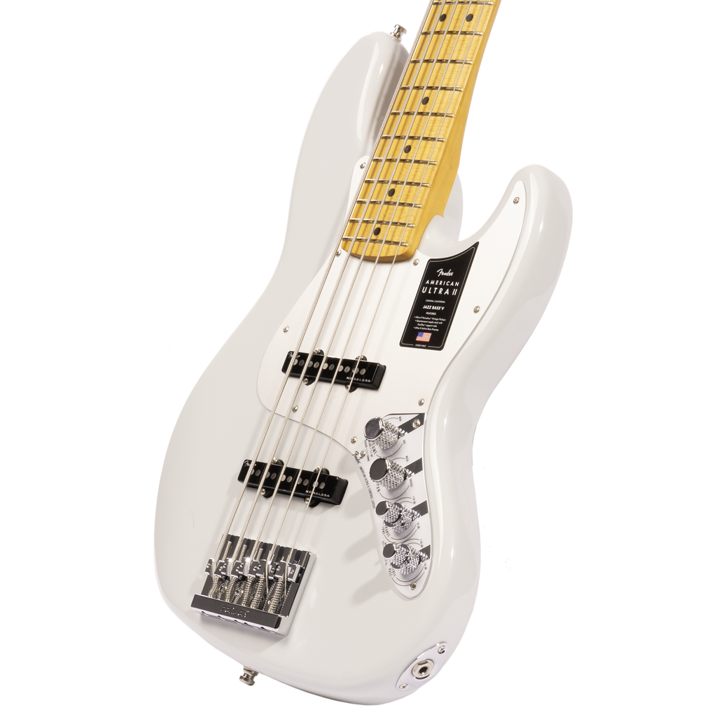 Fender American Ultra II Jazz Bass V Guitar, Maple Fingerboard, Avalan