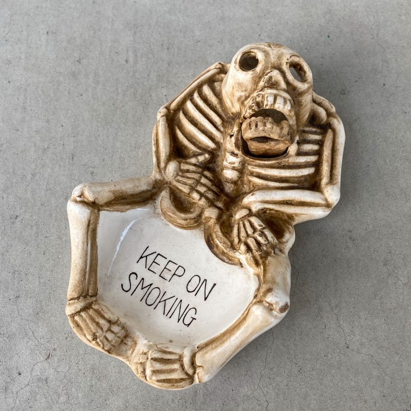 VINTAGE SKULL ヴィンテージ スカル アッシュトレイ / ドクロ 骸骨 顎