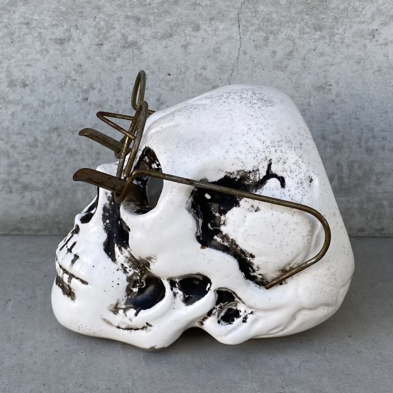 VINTAGE ANTIQUE SKULL ASHTRAY ヴィンテージ アンティーク スカル