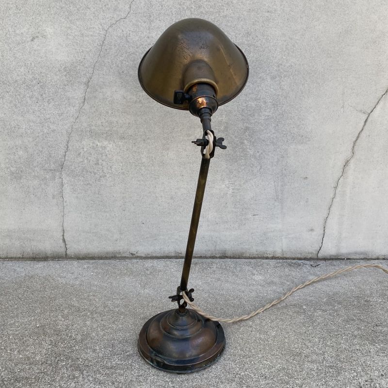 VINTAGE ANTIQUE DESKLAMP FARIES JAPANNED ヴィンテージ アンティーク
