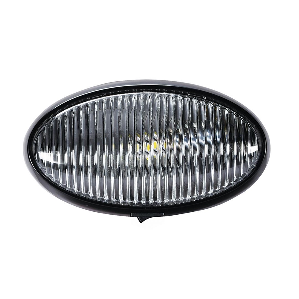 Arcon 20681 Universal LED Porch/Utility Oval Light - Black - Clear