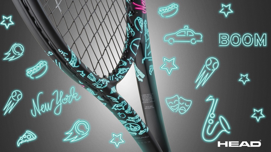 ヘッド テニスラケット BOOM MPLネオン2025＜231655＞