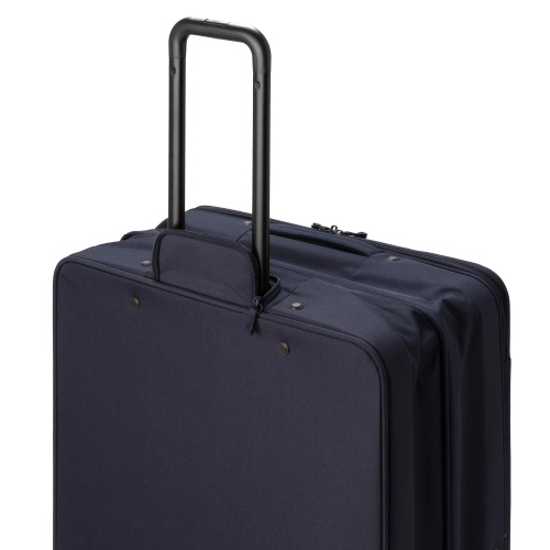 5-10泊] 無印 ソフトキャリーケース 81L ネイビー 4輪 MUJI /スーツ