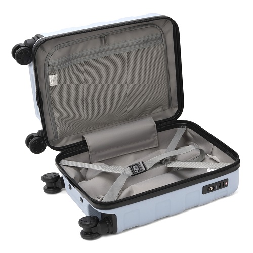 1-3泊] 無印 ハードキャリー 20L ライトブルー 4輪 MUJI /スーツケース