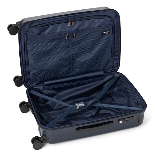 3-5泊] バーマス ヘリテージ ファスナー 54L ネイビー 4輪 BERMAS