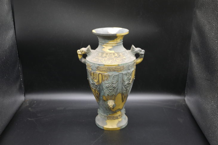 秦蔵六 作 『青銅壺』 ｜骨董品買取 緑和堂