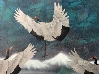 藤林 徳扇 作『鶴寿之舞』 ｜骨董品買取 緑和堂