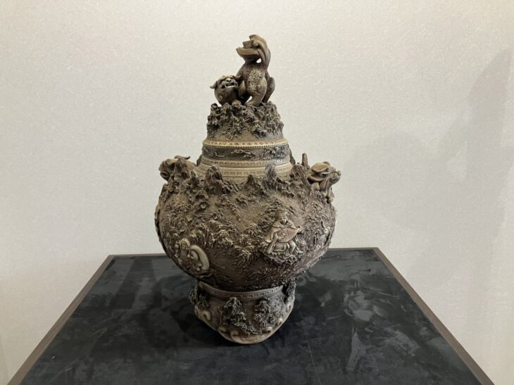 畑瀬武右衛門 『鍋島焼香炉』 ｜骨董品買取 緑和堂