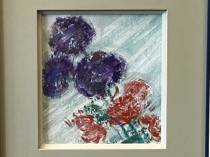 西村計雄 『花』 ｜骨董品買取 緑和堂