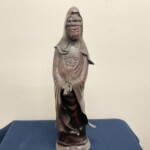 本間琢斎作 『斑紫銅 仏像 置物』 ｜骨董品買取 緑和堂