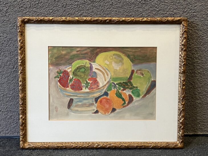 鈴木信太郎 水彩画 『静物』 買取価格相場｜骨董品買取 緑和堂