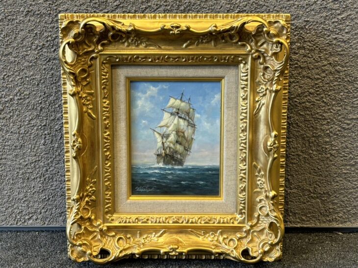 鈴木政輝 『青い潮路』 ｜骨董品買取 緑和堂